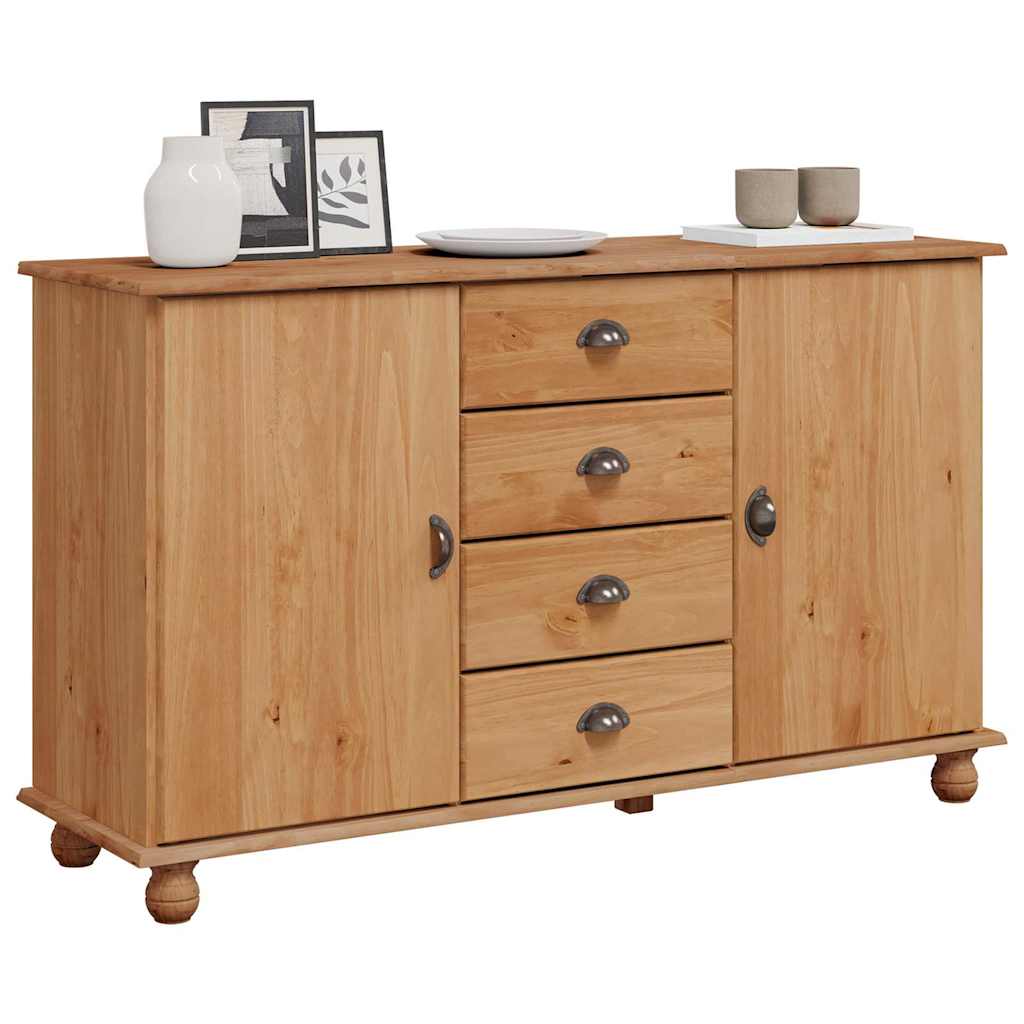 vidaXL Sideboard ASKIM 133,5 x 40 x 79 cm Massivholz Kiefer