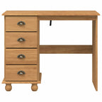 vidaXL Schreibtisch ASKIM Braun 95 x 40 x 75 cm Massives Kiefernholz