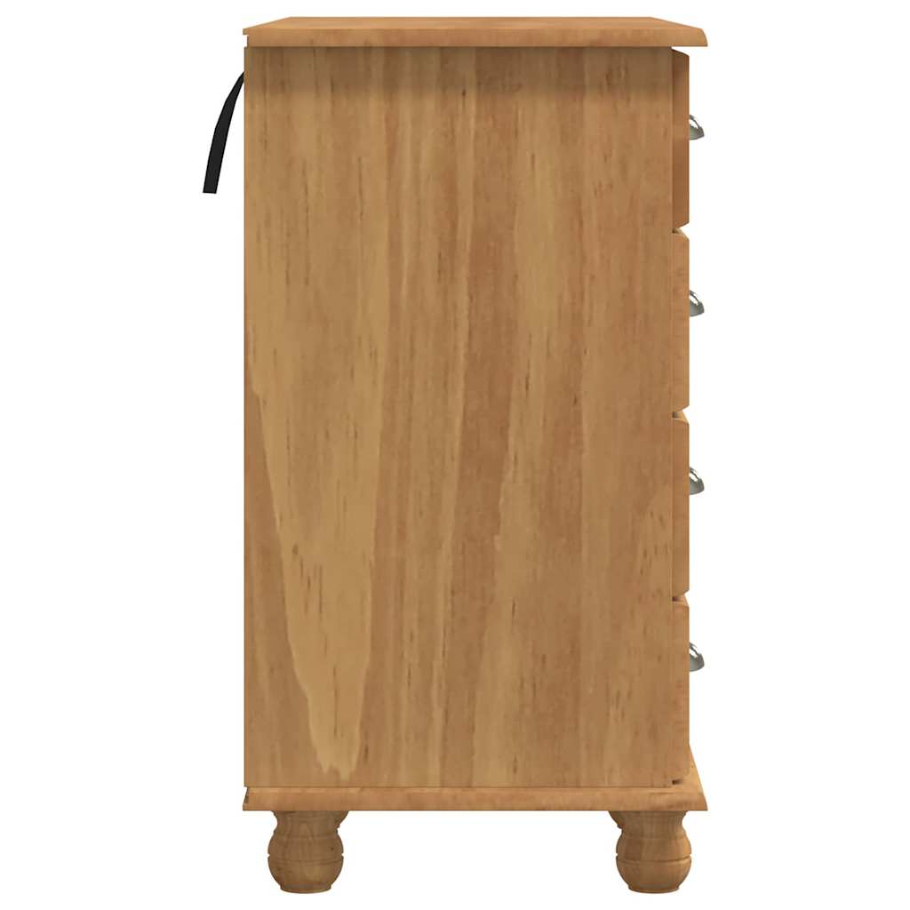 vidaXL Schreibtisch ASKIM Braun 95 x 40 x 75 cm Massives Kiefernholz