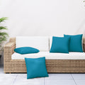 vidaXL Sofakissen 4 Stk. Blau 40x40 cm Stoff