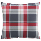 vidaXL Sofakissen 4 Stk. Rot Karomuster 40x40 cm Stoff