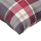 vidaXL Sofakissen 4 Stk. Rot Karomuster 40x40 cm Stoff