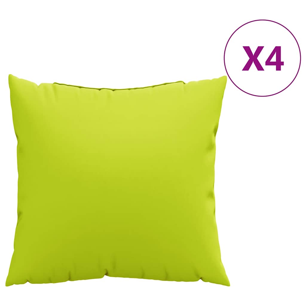 vidaXL Sofakissen 4 Stk. Knallgrün 50x50 cm Stoff