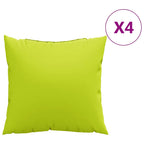 vidaXL Sofakissen 4 Stk. Knallgrün 50x50 cm Stoff