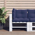 vidaXL Palettenkissen 3 Stk. Marineblau Oxford-Gewebe