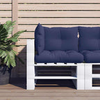 vidaXL Palettenkissen 3 Stk. Marineblau Oxford-Gewebe