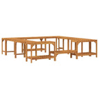 vidaXL Whirlpool-Umrandung Braun 230 x 230 cm Massivholz Akazie
