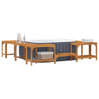 vidaXL Whirlpool-Umrandung Braun 230 x 230 cm Massivholz Akazie