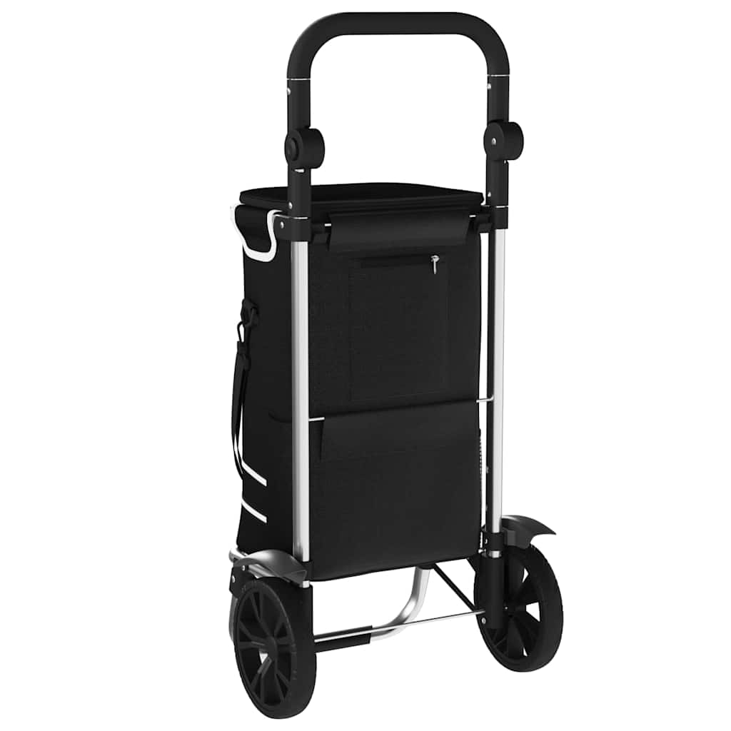vidaXL Einkaufswagen Schwarz 36,5 x 46,5 x 100,5 cm Oxford-stoff