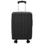 vidaXL Koffer mit Schloss Schwarz 34 x 23 x 55,5 cm ABS Kunststoff