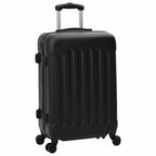 vidaXL Koffer mit Schloss 3 pcs Schwarz 50 x 31 x 78 cm ABS Kunststoff