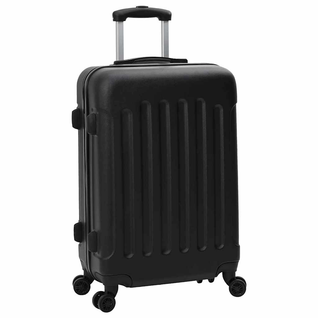 vidaXL Koffer mit Schloss 3 pcs Schwarz 50 x 31 x 78 cm ABS Kunststoff