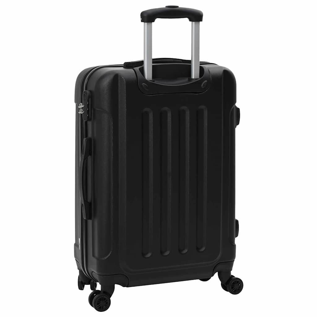 vidaXL Koffer mit Schloss 3 pcs Schwarz 50 x 31 x 78 cm ABS Kunststoff