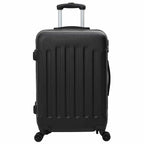 vidaXL Koffer mit Schloss 3 pcs Schwarz 50 x 31 x 78 cm ABS Kunststoff