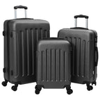 vidaXL Koffer 3 pcs Dunkelgrau 50 x 31 x 78 cm ABS Kunststoff