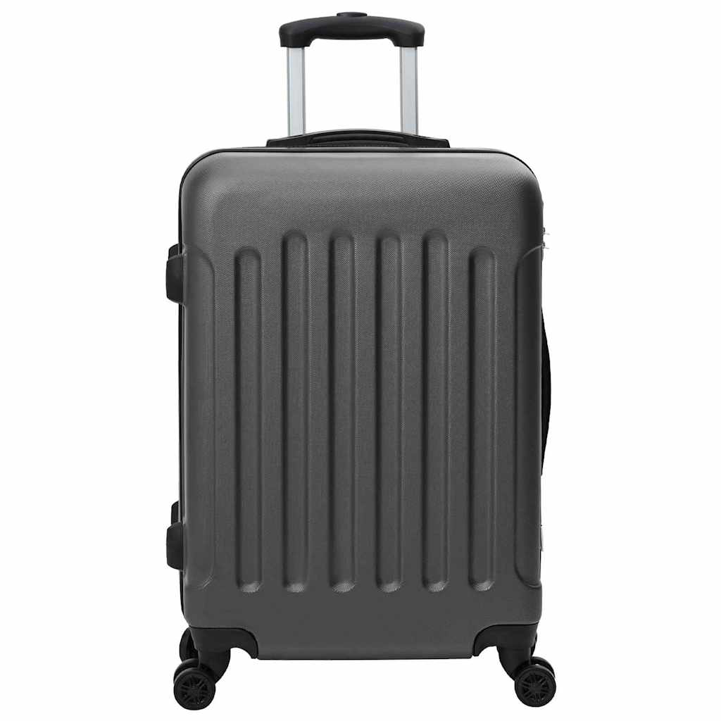 vidaXL Koffer 3 pcs Dunkelgrau 50 x 31 x 78 cm ABS Kunststoff