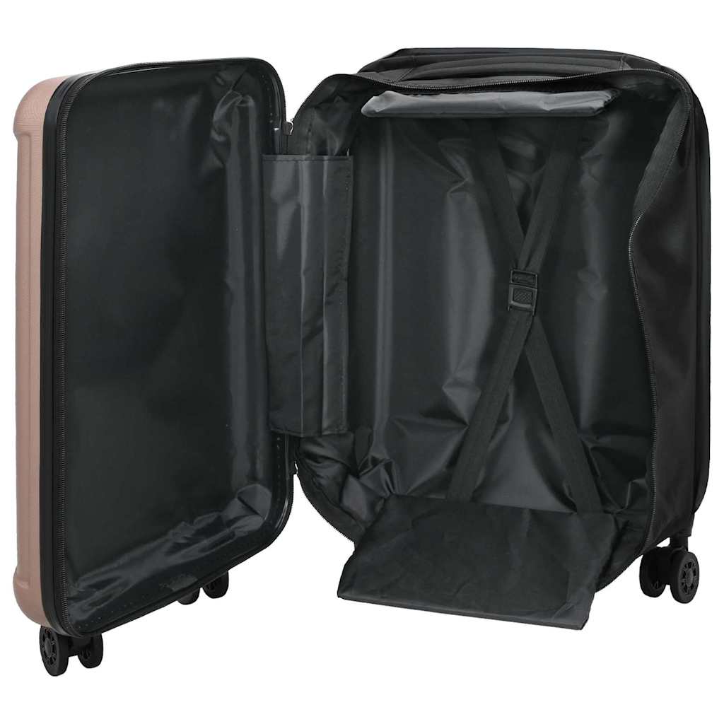 vidaXL Koffer mit Schloss Roségold 34 x 23 x 55,5 cm ABS Kunststoff