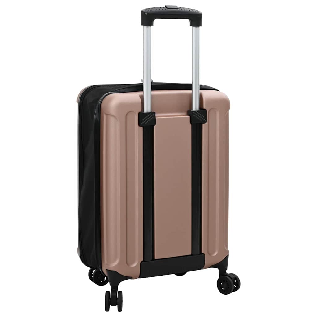 vidaXL Koffer mit Schloss Roségold 34 x 23 x 55,5 cm ABS Kunststoff