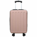 vidaXL Koffer mit Schloss Roségold 34 x 23 x 55,5 cm ABS Kunststoff
