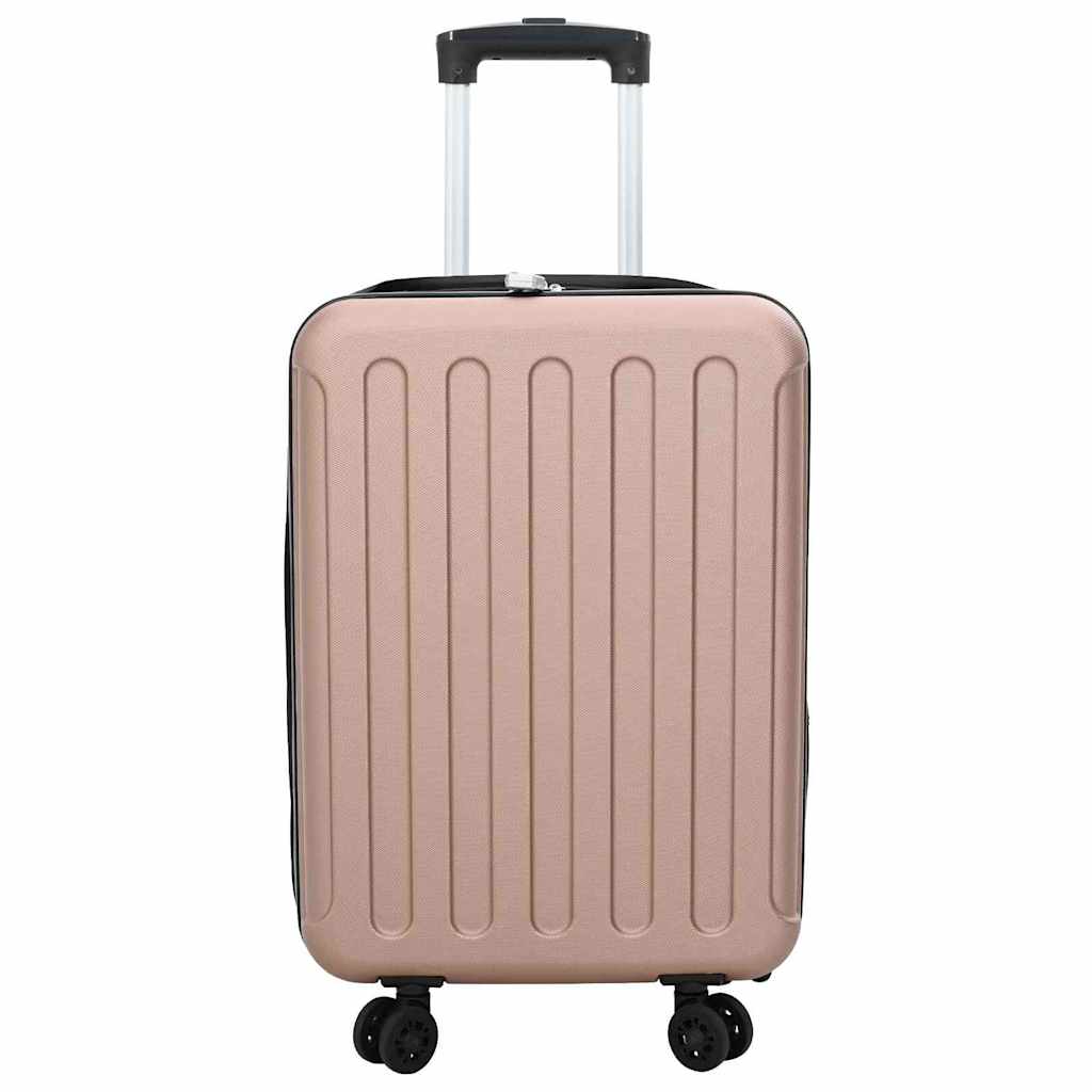 vidaXL Koffer mit Schloss Roségold 34 x 23 x 55,5 cm ABS Kunststoff