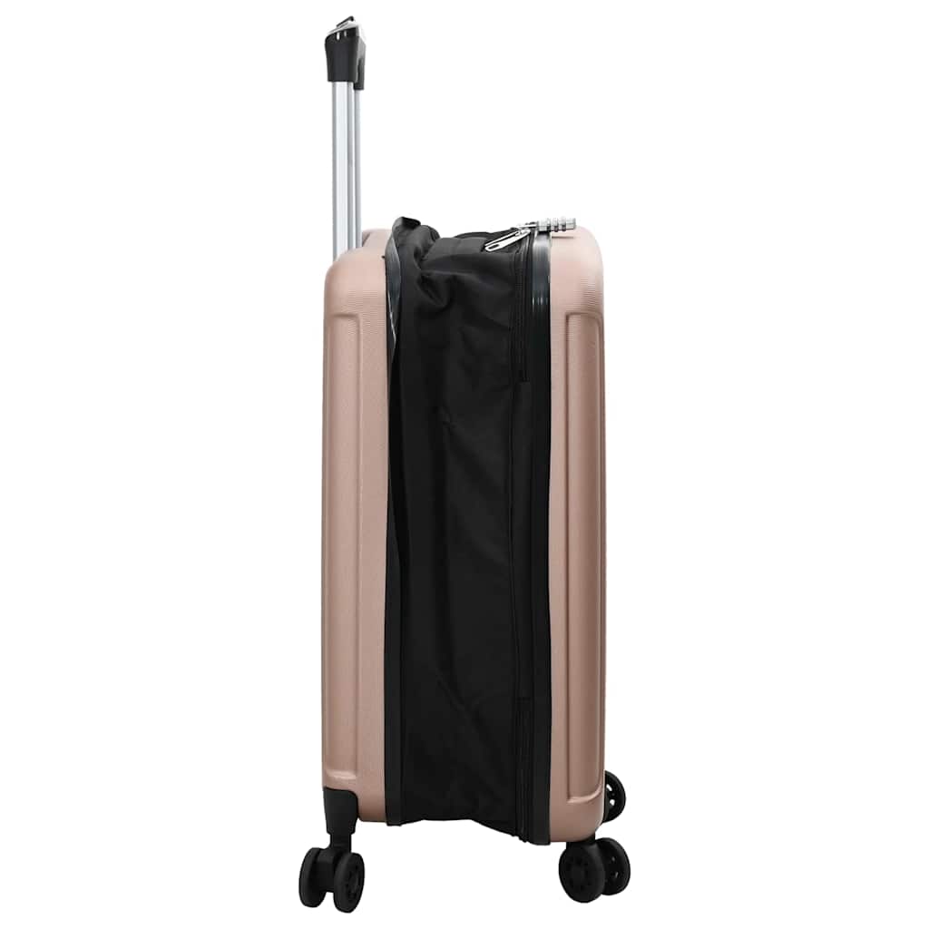 vidaXL Koffer mit Schloss Roségold 34 x 23 x 55,5 cm ABS Kunststoff