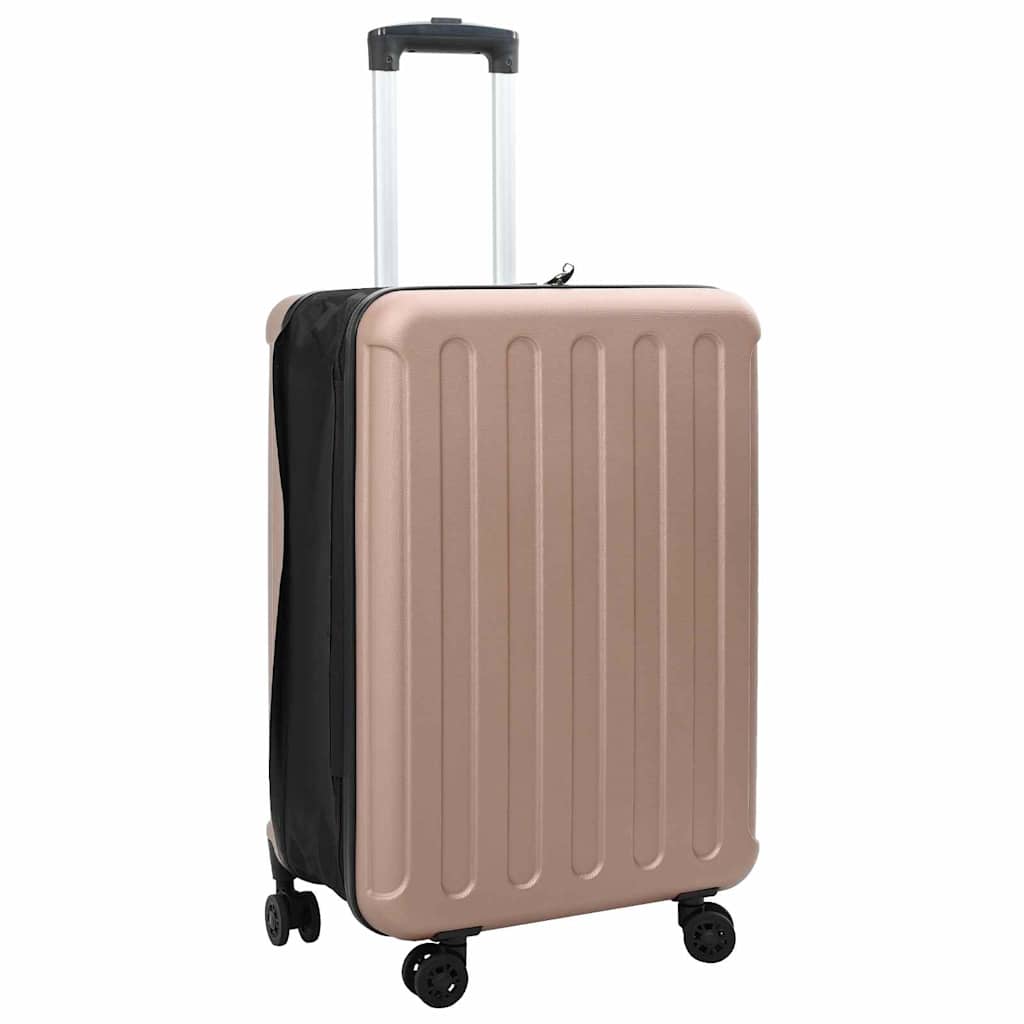 vidaXL Koffer mit Schloss Roségold 34 x 23 x 55,5 cm ABS Kunststoff