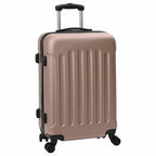 vidaXL Koffer 3 pcs Roségold 50 x 31 x 78 cm ABS Kunststoff
