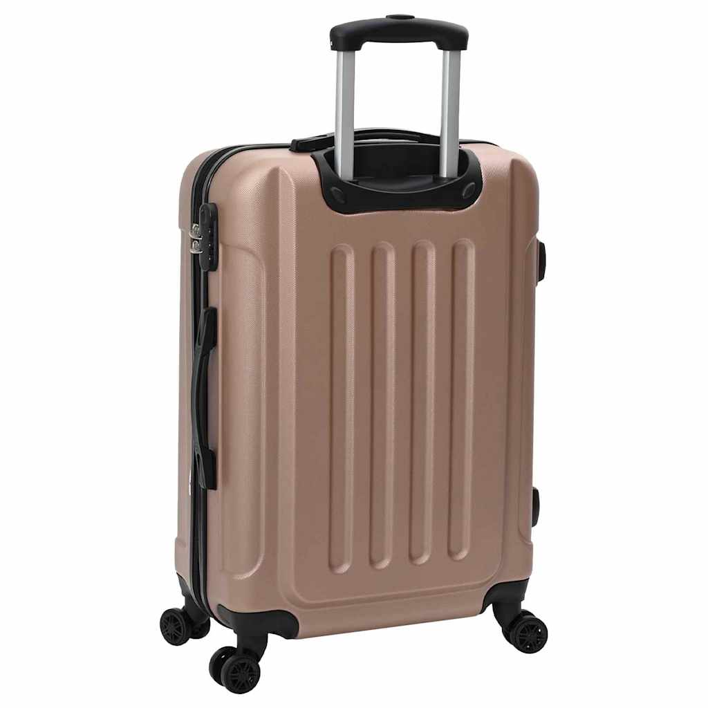 vidaXL Koffer 3 pcs Roségold 50 x 31 x 78 cm ABS Kunststoff