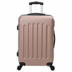 vidaXL Koffer 3 pcs Roségold 50 x 31 x 78 cm ABS Kunststoff