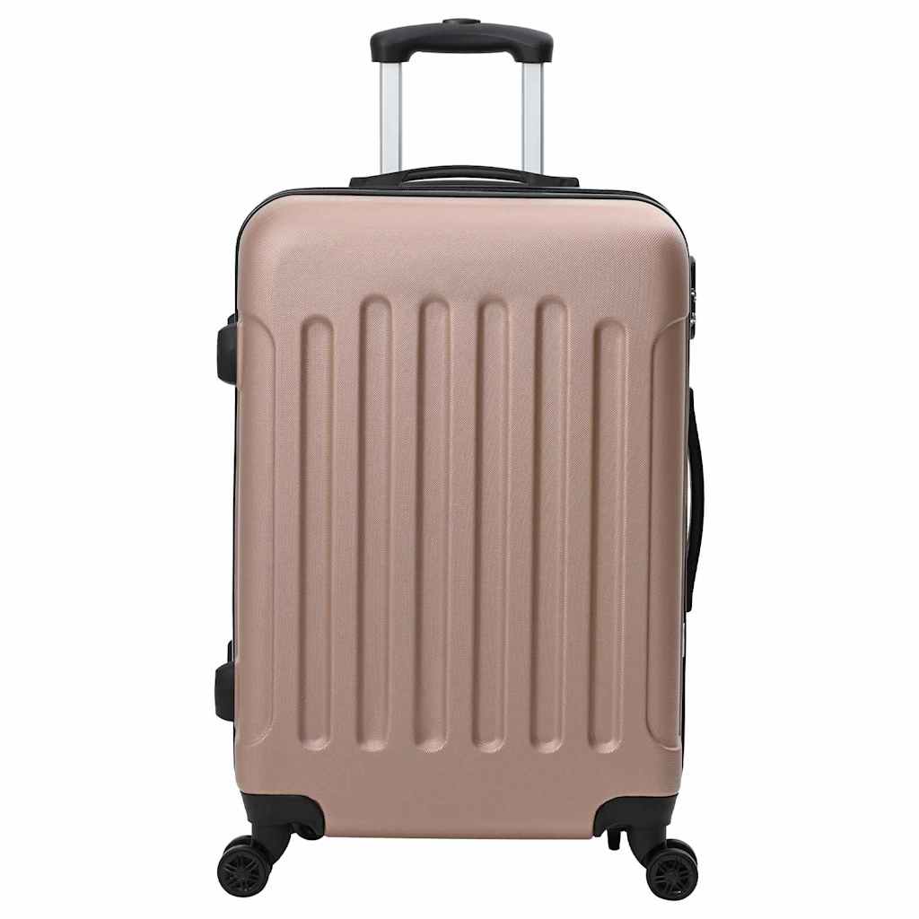 vidaXL Koffer 3 pcs Roségold 50 x 31 x 78 cm ABS Kunststoff