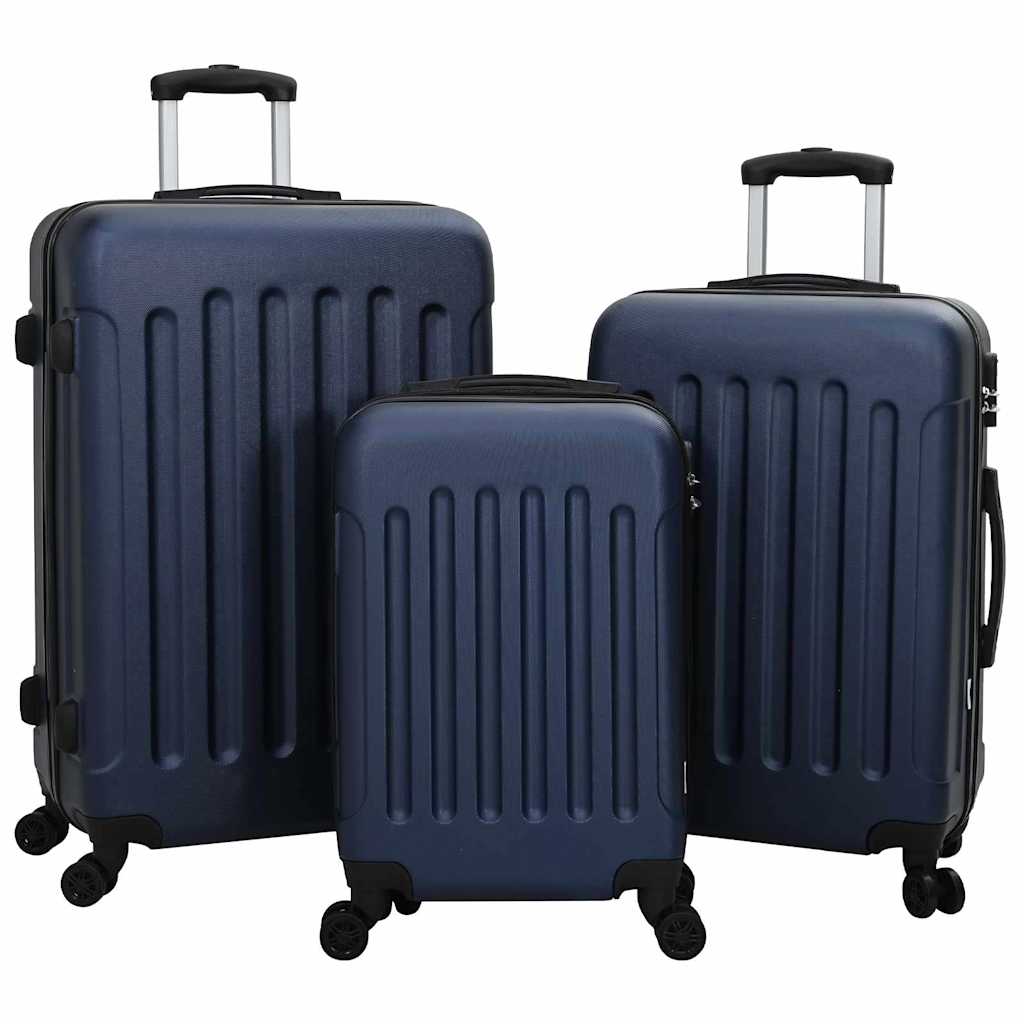 vidaXL Koffer 3 pcs Dunkelgrau 50 x 31 x 78 cm ABS Kunststoff