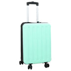 vidaXL Koffer mit Schloss Mintgrün 34 x 23 x 55,5 cm ABS Kunststoff