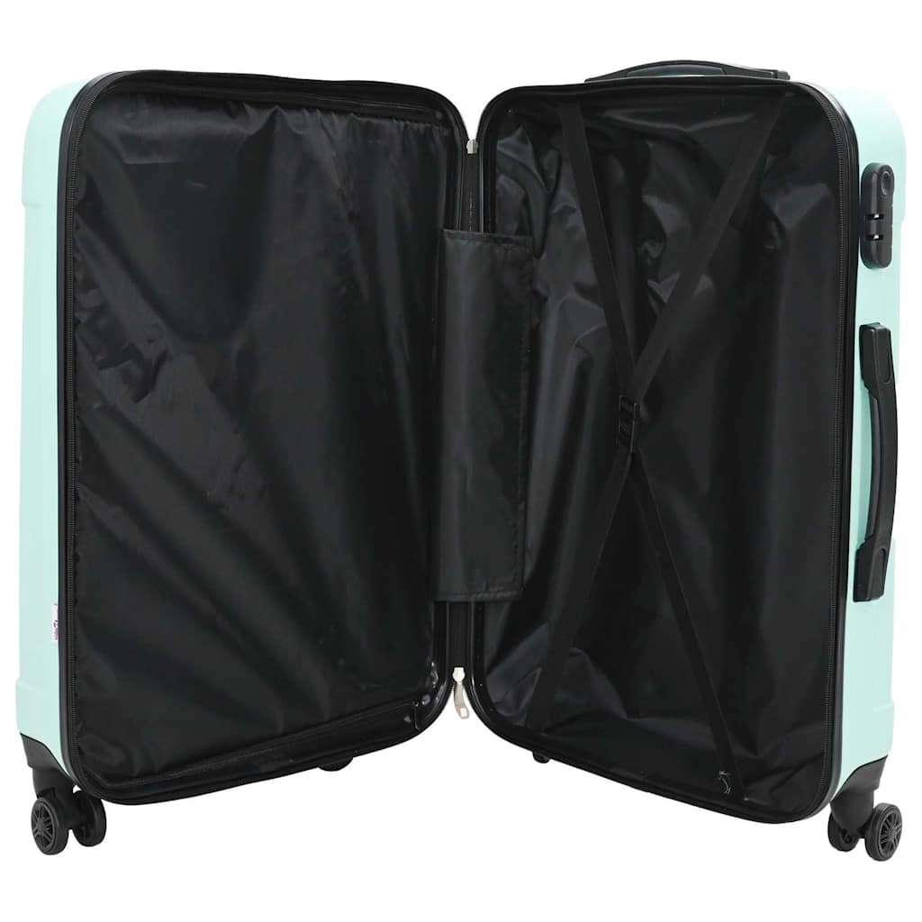 vidaXL Koffer 3 pcs Mintgrün 50 x 31 x 78 cm ABS Kunststoff