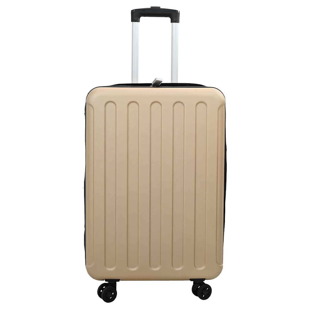vidaXL Koffer mit Schloss Champagner 34 x 23 x 55,5 cm ABS Kunststoff