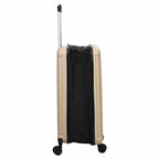 vidaXL Koffer mit Schloss Champagner 34 x 23 x 55,5 cm ABS Kunststoff