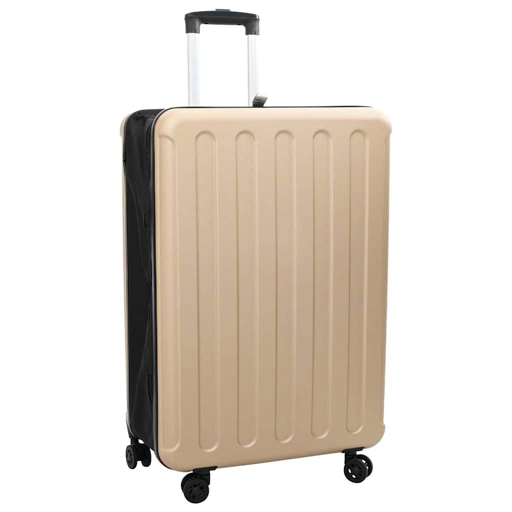 vidaXL Koffer mit Schloss Champagner 34 x 23 x 55,5 cm ABS Kunststoff