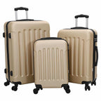 vidaXL Koffer 3 pcs Champagner 50 x 31 x 78 cm ABS Kunststoff