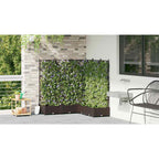 vidaXL Garten-Pflanzgefäß 5 pcs Braun 120 x 120 x 125,5 cm Kunststoff