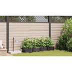 vidaXL Garten-Pflanzgefäß 4 pcs Braun 160 x 40 x 22 cm Kunststoff