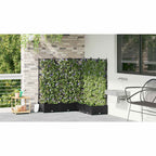 vidaXL Garten-Pflanzgefäß 5 pcs Schwarz 120 x 120 x 125,5 cm