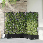 vidaXL Garten-Pflanzgefäß 5 pcs Schwarz 120 x 120 x 125,5 cm