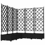 vidaXL Garten-Pflanzgefäß 5 pcs Schwarz 120 x 120 x 125,5 cm