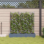 vidaXL Garten-Pflanzgefäß 3 pcs Hellgrau 120 x 40 x 125,5 cm
