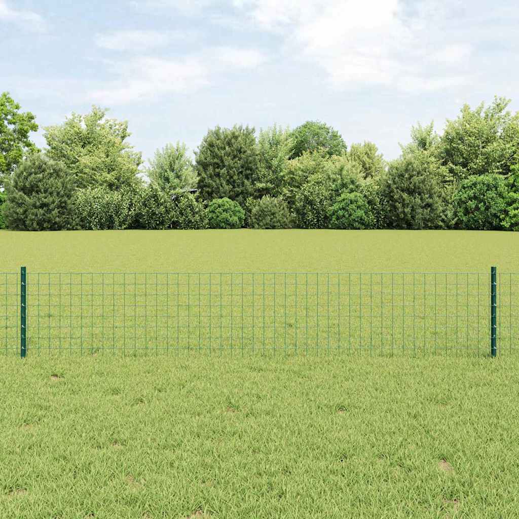 vidaXL Zaunpfosten 5 pcs Grün 80 cm Stahl