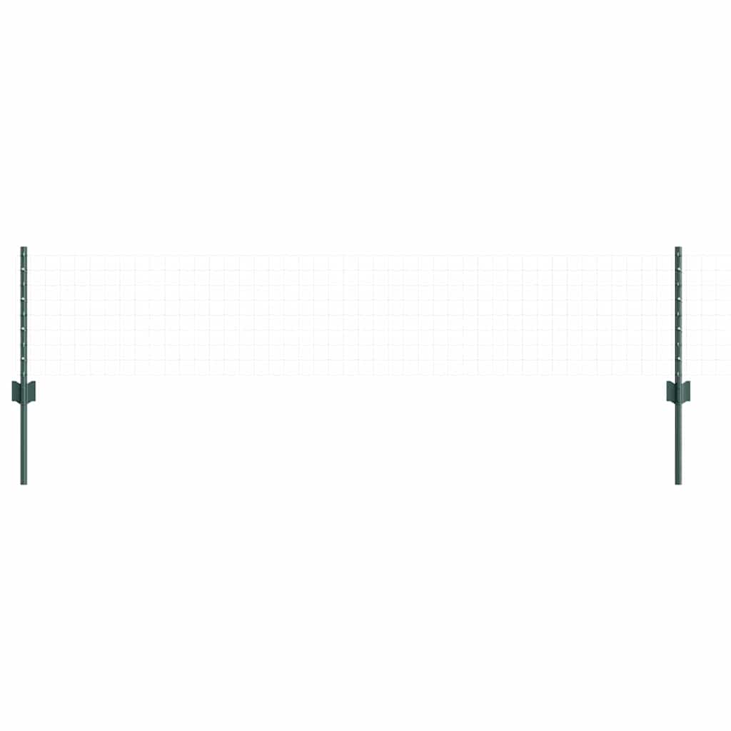 vidaXL Zaunpfosten 5 pcs Grün 80 cm Stahl