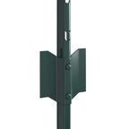 vidaXL Zaunpfosten 11 pcs Grün 100 cm Stahl