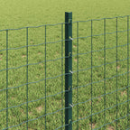 vidaXL Zaunpfosten 11 pcs Grün 100 cm Stahl