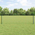 vidaXL Zaunpfosten 11 pcs Grün 100 cm Stahl