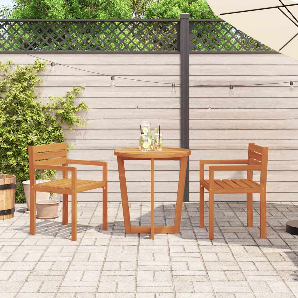 vidaXL 3-teiliges Garten-Ess-Set aus Massivholz Akazie