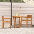 vidaXL 3-teiliges Garten-Ess-Set aus Massivholz Akazie